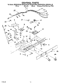 CONTROL Diagram and Parts List for GS2SHAXLL03  Whirlpool Refrigerator