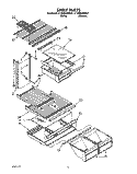 SHELF Diagram and Parts List for ET20NKXWW01  Whirlpool Refrigerator