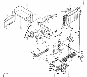 Unit Parts Diagram and Parts List for 106W16GL3  Kenmore Refrigerator