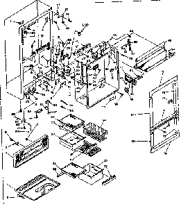 Cabinet Parts Diagram and Parts List for 106T16G2  Kenmore Refrigerator