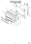 FREEZER DOOR Diagram and Parts List for ET18GKXBW00  Whirlpool Refrigerator