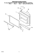 FREEZER DOOR Diagram and Parts List for GR2SHTXKB01  Whirlpool Refrigerator