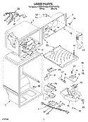 LINER PARTS Diagram and Parts List for ET8MTKXKQ00  Whirlpool Refrigerator