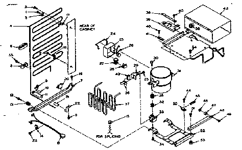 Unit Parts Diagram and Parts List for 106U13ML  Kenmore Refrigerator