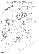 ICE MAKER Diagram and Parts List for GS2SHAXKT01  Whirlpool Refrigerator