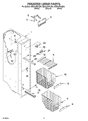 FREEZER LINER Diagram and Parts List for GD2LHGXLQ04  Whirlpool Refrigerator