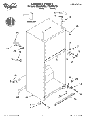 CABINET, LITERATURE Diagram and Parts List for ET8NHMXKT02  Whirlpool Refrigerator