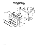 FREEZER DOOR Diagram and Parts List for ET20RKXYW00  Whirlpool Refrigerator