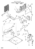 UNIT Diagram and Parts List for ET21GMXHW02  Whirlpool Refrigerator