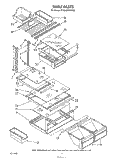 SHELF Diagram and Parts List for ET20GMXWN00  Whirlpool Refrigerator