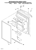REFRIGERATOR DOOR Diagram and Parts List for GR2SHTXKS02  Whirlpool Refrigerator