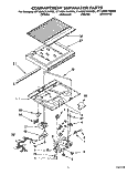 COMPARTMENT SEPARATOR Diagram and Parts List for ET18NKYAW00  Whirlpool Refrigerator