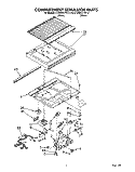 COMPARTMENT SEPARATOR Diagram and Parts List for ET20RKXYW10  Whirlpool Refrigerator