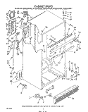 CABINET Diagram and Parts List for ET20DKXVF07  Whirlpool Refrigerator