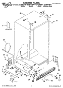 CABINET PARTS Diagram and Parts List for GC5SHEXNB01  Whirlpool Refrigerator