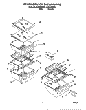 REFRIGERATOR SHELF Diagram and Parts List for ED25RQXFW00  Whirlpool Refrigerator