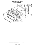 FREEZER DOOR Diagram and Parts List for ET18AKXRWR0  Whirlpool Refrigerator