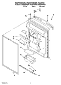REFRIGERATOR DOOR PARTS Diagram and Parts List for GR2SHWXVB00  Whirlpool Refrigerator