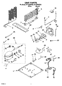 UNIT PARTS Diagram and Parts List for ET1FTEXMT00  Whirlpool Refrigerator