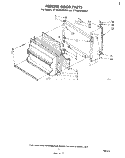 FREEZER Diagram and Parts List for ET18JKXMWR2  Whirlpool Refrigerator