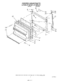 FREEZER DOOR Diagram and Parts List for ET18GKXSW10  Whirlpool Refrigerator