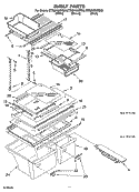 SHELF PARTS, OPTIONAL PARTS Diagram and Parts List for ET8MHMXRT00  Whirlpool Refrigerator