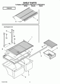 SHELF PARTS, OPTIONAL PARTS Diagram and Parts List for ET8WTKXKB10  Whirlpool Refrigerator