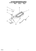 WATER DISPENSER Diagram and Parts List for GT9SHTXLT00  Whirlpool Refrigerator