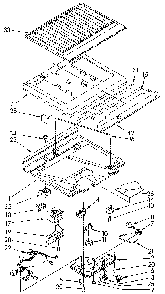 Compartment Separator Diagram and Parts List for ET18GKXSF04  Whirlpool Refrigerator