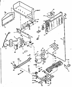 Unit Parts Diagram and Parts List for 106T14GL3  Kenmore Refrigerator