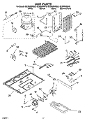 UNIT PARTS Diagram and Parts List for GC3PHEXNB02  Whirlpool Refrigerator