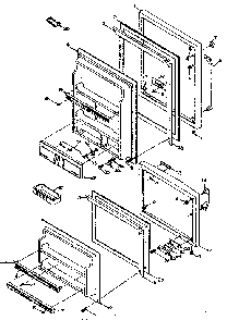 Door Parts Diagram and Parts List for 106S14F1  Kenmore Refrigerator