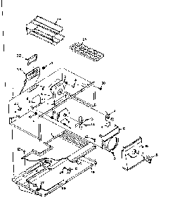 Freezer Parts Diagram and Parts List for 106U16ESL1  Kenmore Refrigerator
