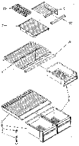 Shelf Diagram and Parts List for ET18NKXSN04  Whirlpool Refrigerator