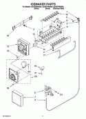 ICEMAKER PARTS Diagram and Parts List for G2IXEFMWQ00  Whirlpool Refrigerator