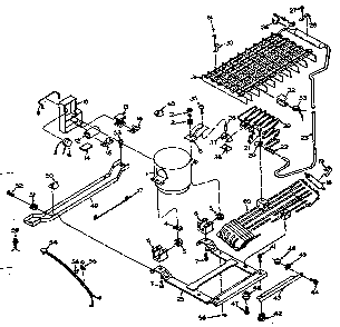 Unit Parts Diagram and Parts List for 106U16EIML1  Kenmore Refrigerator