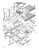 SHELF, LIT/OPTIONAL Diagram and Parts List for ET20RKYXW01  Whirlpool Refrigerator