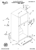 CABINET Diagram and Parts List for ET18NMXDW04  Whirlpool Refrigerator