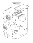 ICE MAKER Diagram and Parts List for GD25DCXHS00  Whirlpool Refrigerator