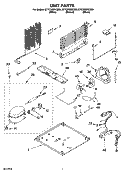 UNIT PARTS Diagram and Parts List for ET1CHMXKT09  Whirlpool Refrigerator