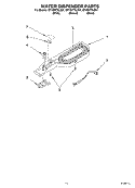 WATER DISPENSER, OPTIONAL Diagram and Parts List for GT1SHTXLB01  Whirlpool Refrigerator