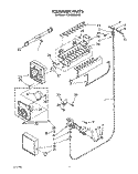ICEMAKER, LIT/OPTIONAL Diagram and Parts List for ET20GMXXN00  Whirlpool Refrigerator