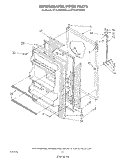 REFRIGERATOR DOOR Diagram and Parts List for ET18JMXWN00  Whirlpool Refrigerator