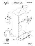 CABINET Diagram and Parts List for ET18PKXDN05  Whirlpool Refrigerator
