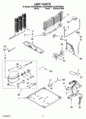 UNIT PARTS Diagram and Parts List for G2IXEFMWQ00  Whirlpool Refrigerator