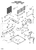 UNIT PARTS Diagram and Parts List for ET8MHEXRB00  Whirlpool Refrigerator