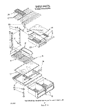 SHELF Diagram and Parts List for ET18HKXSW0B  Whirlpool Refrigerator