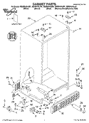 CABINET, LITERATURE Diagram and Parts List for GS6SHAXLT01  Whirlpool Refrigerator