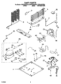 UNIT PARTS Diagram and Parts List for GR2FHMXPB02  Whirlpool Refrigerator