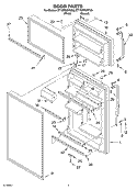 DOOR PARTS Diagram and Parts List for ET1WTKXKQ08  Whirlpool Refrigerator